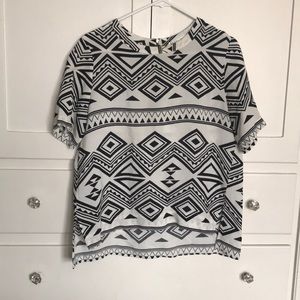B&W Aztec shirt